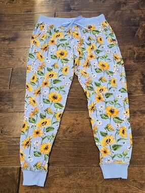 EUC Vera Bradley Jogger Pajama Pants Size M Sunflowers